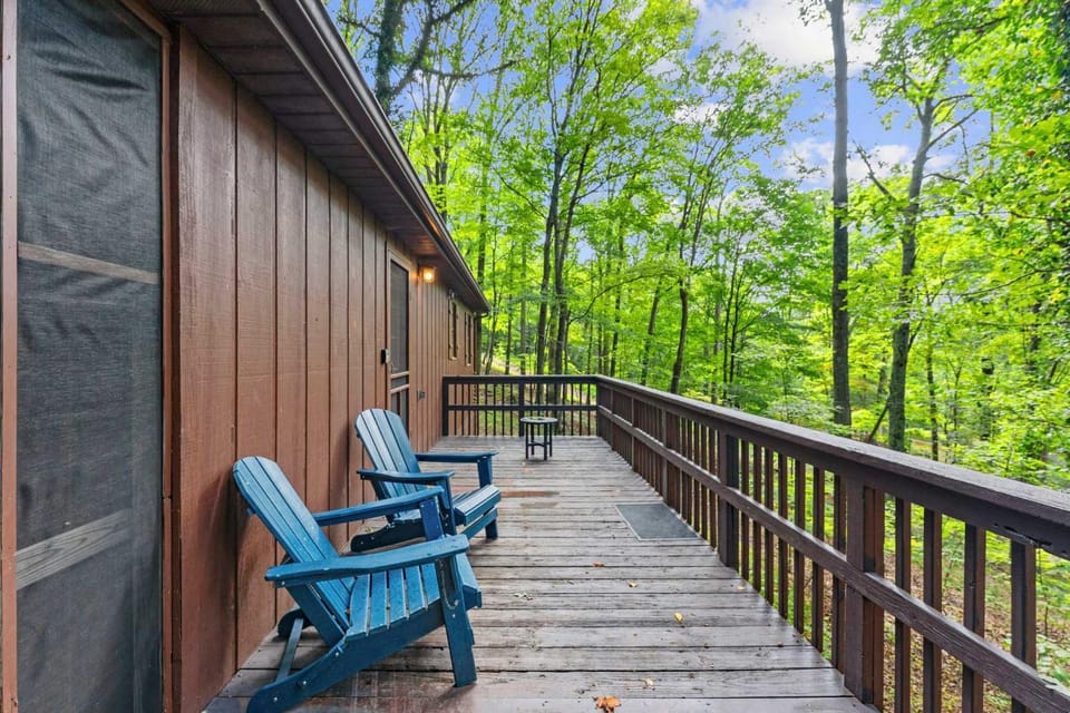 River Cabin w Hot Tub, Screened Porch & Fire Pit Cabin in Shenandoah Valley