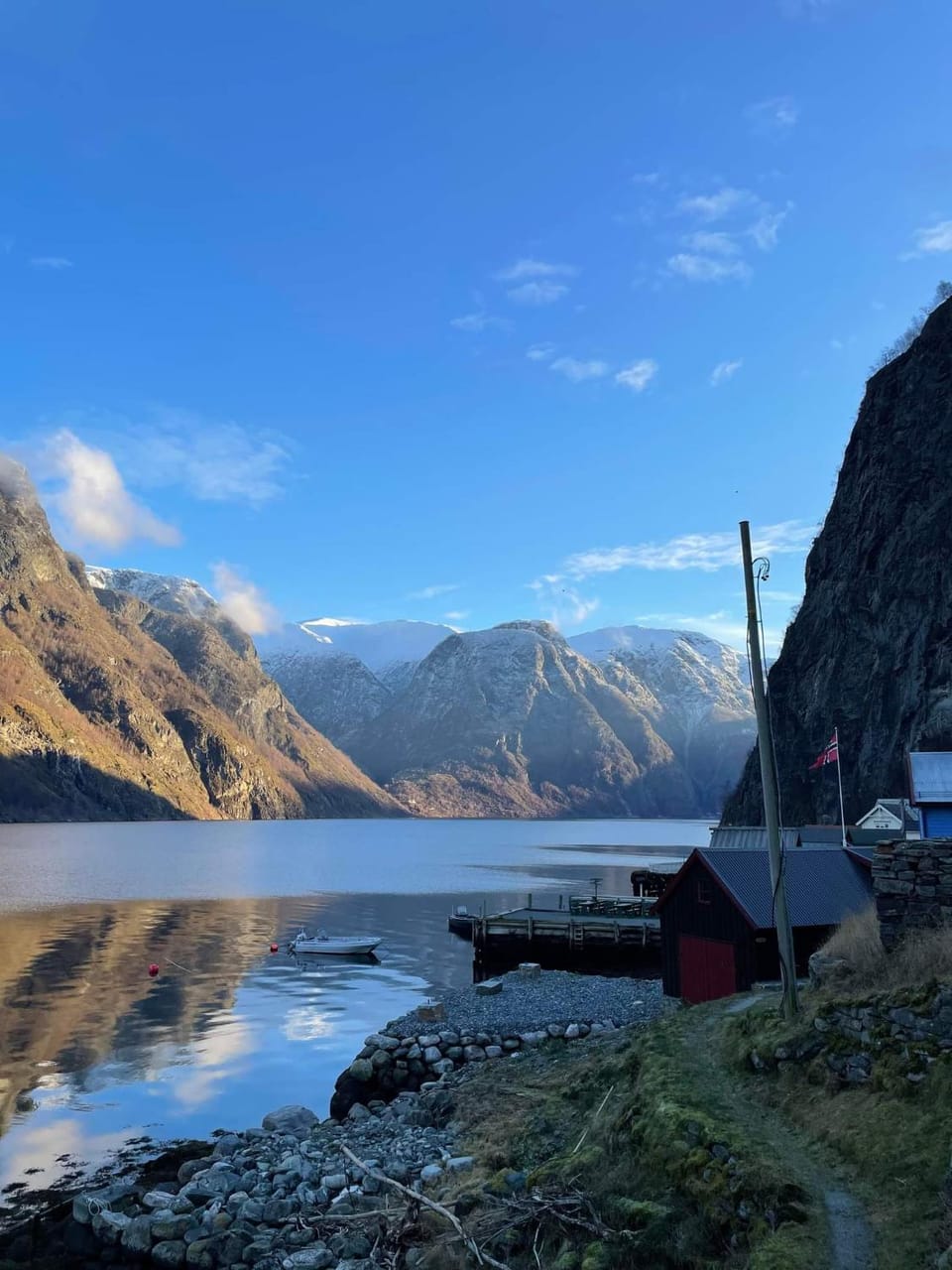 Day, Natural landscape, Lake view, Mountain view