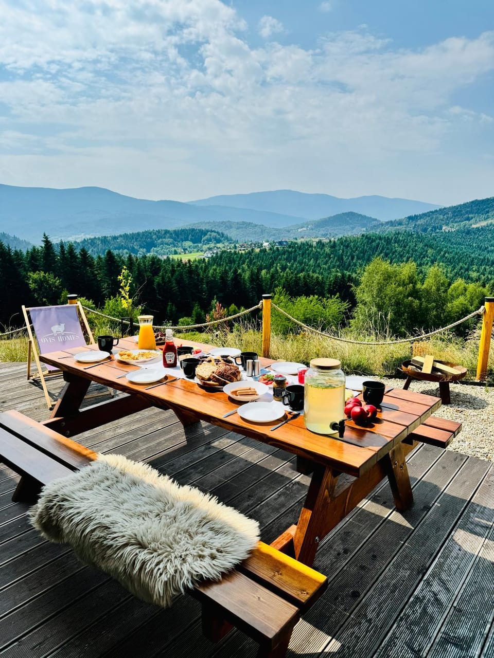 Day, Natural landscape, View (from property/room), Balcony/Terrace, Food and drinks, Food, Mountain view