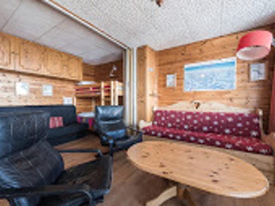 Grand studio cabine idéal 4 pers, animaux admis, balcon exposé Est - FR-1-502-424 Cabin in Tignes