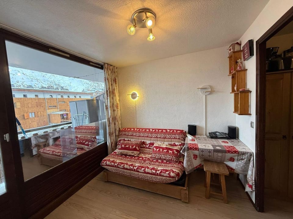 Studio Cabine à Tignes Le Lac avec Balcon et Casier à Skis - FR-1-502-452 Cabin in Tignes