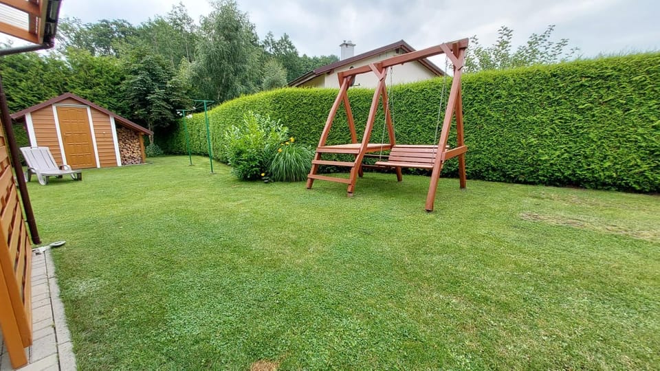 domek Drewniany na wiejskiej Campground/ 
RV Resort in Pomeranian Voivodeship