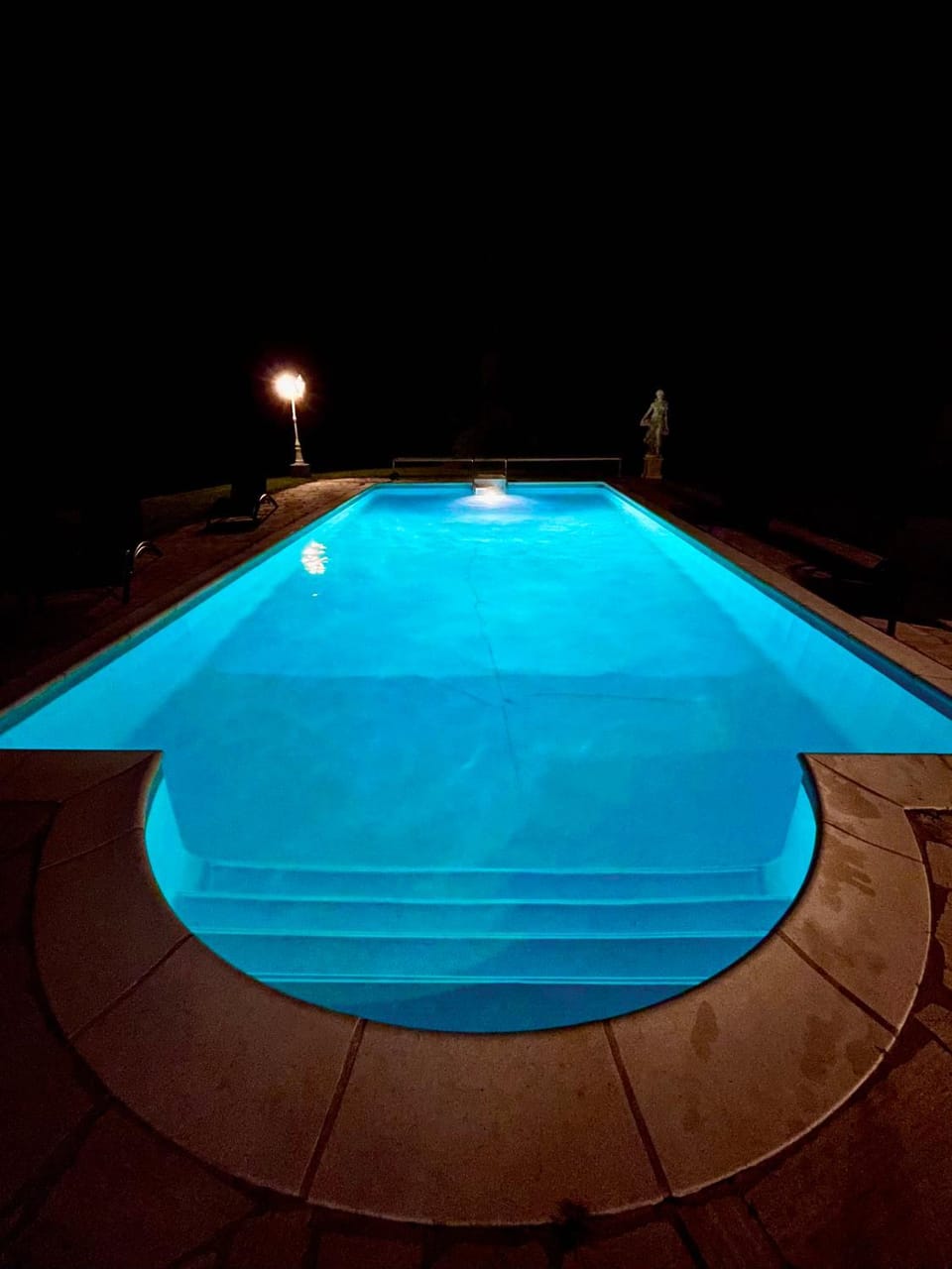 Night, Swimming pool, Swimming pool