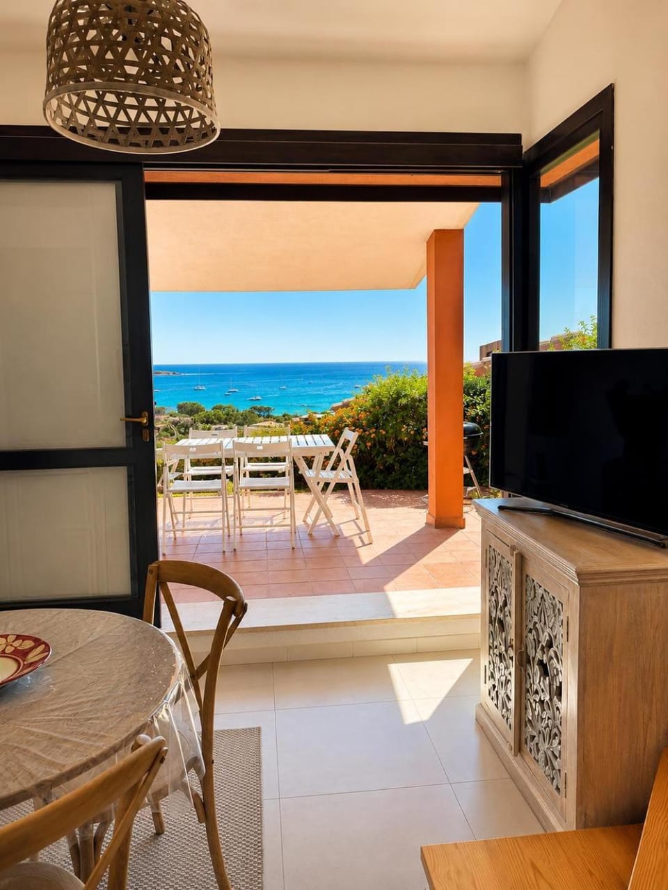Patio, Day, View (from property/room), Living room, Dining area, Sea view