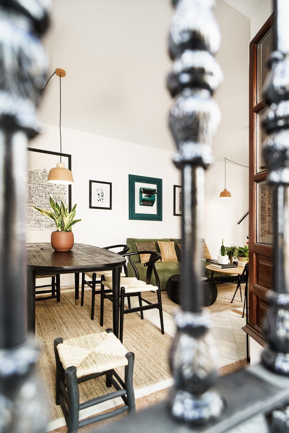 Living room, Seating area, Dining area