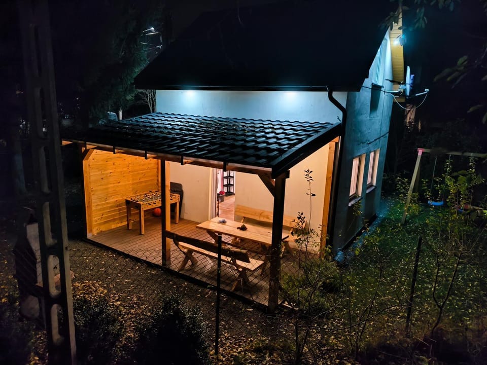 Night, Garden, Garden view