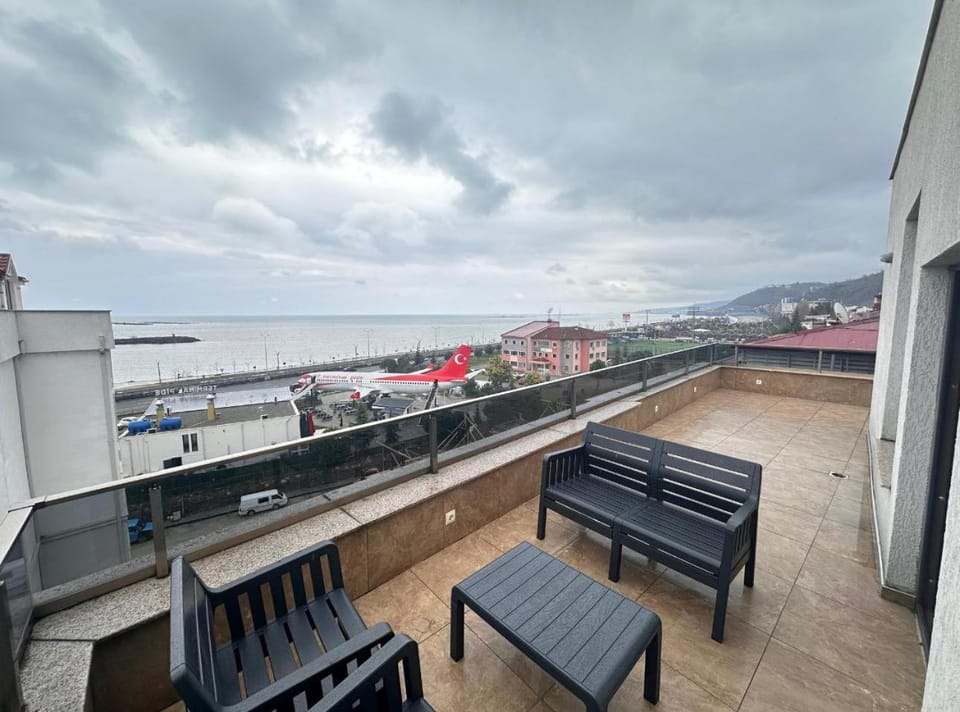 Patio, Day, Natural landscape, View (from property/room), Balcony/Terrace, Living room, Seating area, Mountain view, Sea view