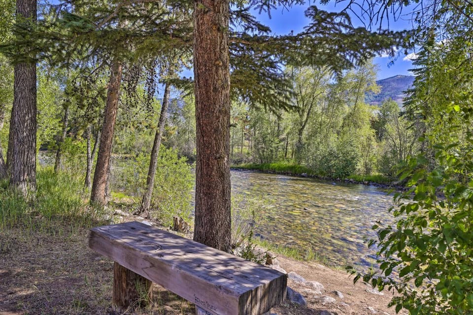 Hot Tub & Balcony: Riverfront Silverthorne Condo! House in Silverthorne