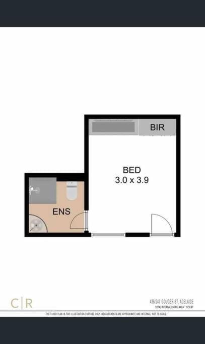 Studio 431/247 gouger st ex hotel room in city Apartment in Adelaide