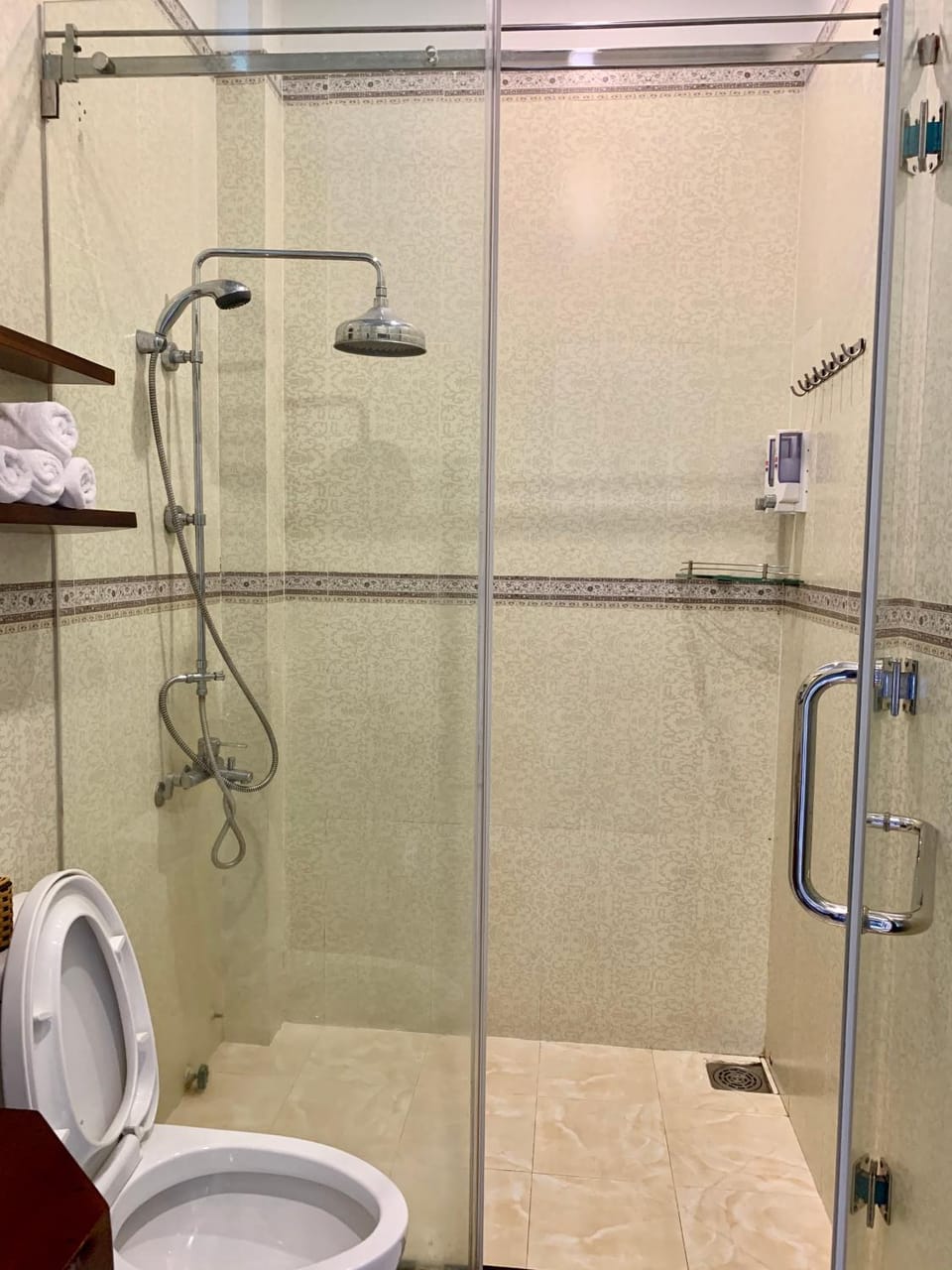 Shower, Toilet, towels