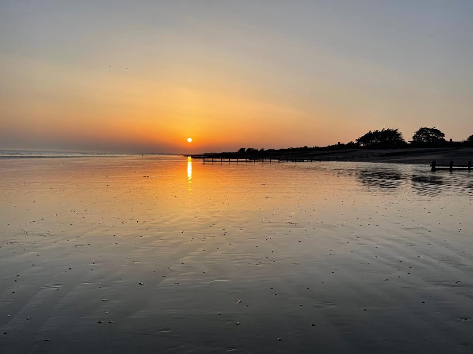 Nearby landmark, Beach, Sunset