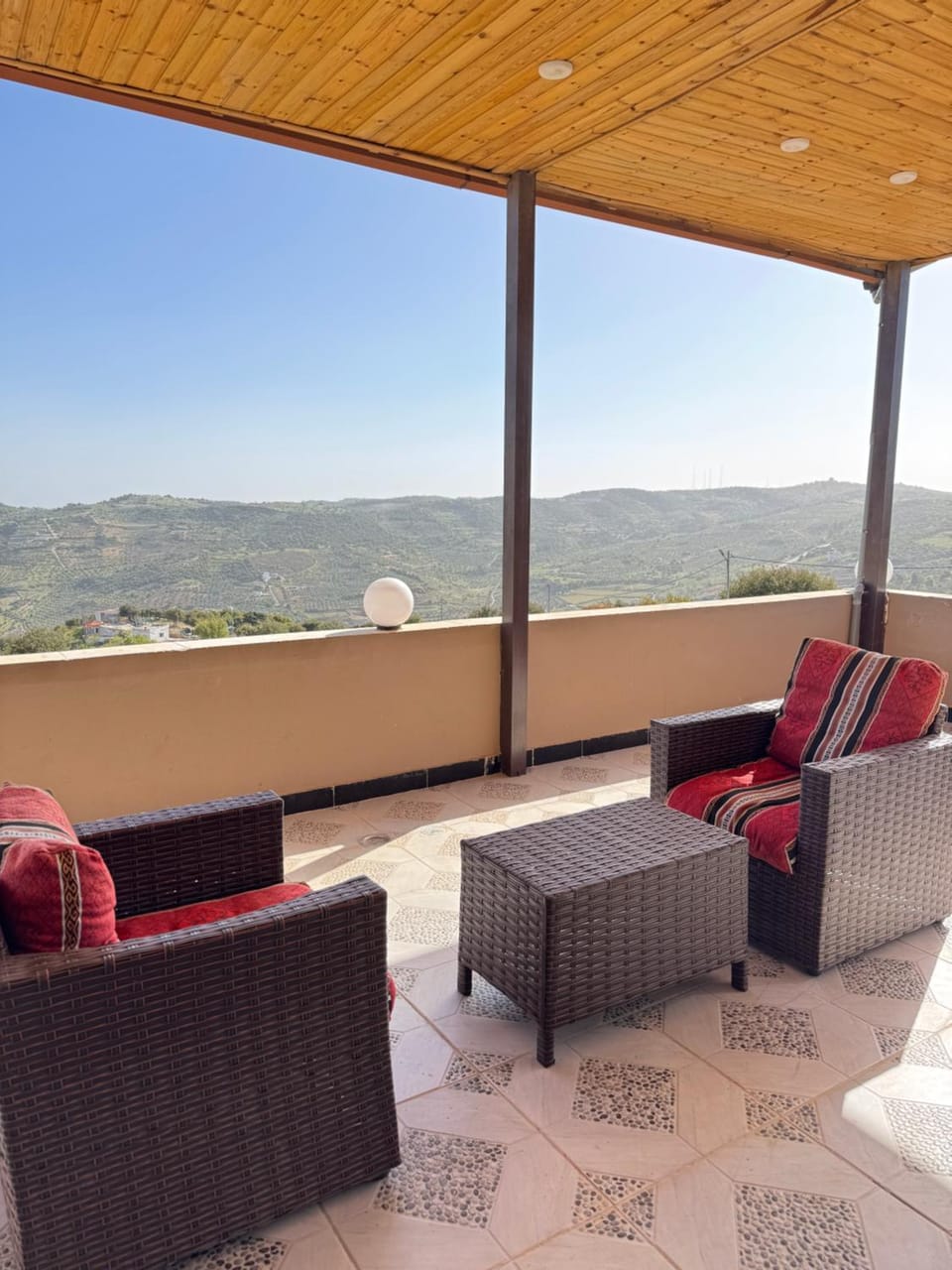 Patio, Day, Natural landscape, View (from property/room), Balcony/Terrace, Seating area, Mountain view