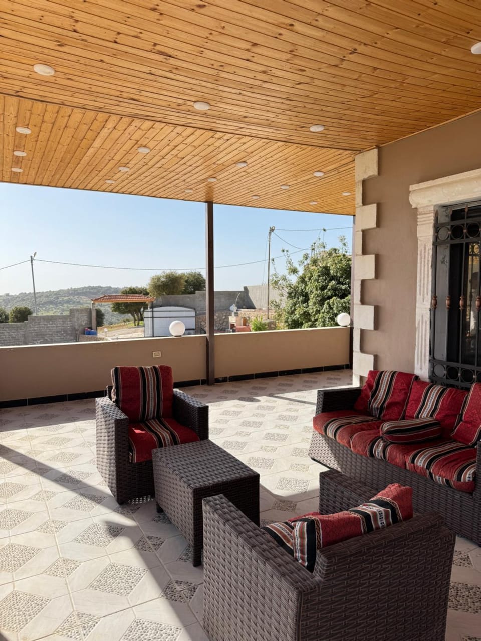 Patio, Day, Natural landscape, View (from property/room), Balcony/Terrace, Living room, Seating area