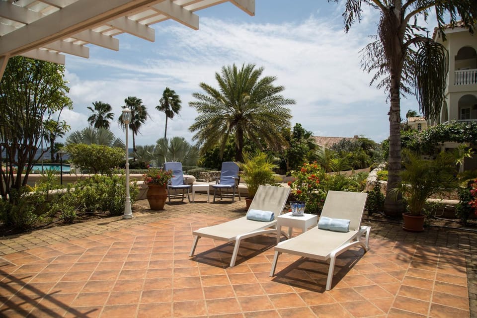 Patio, Natural landscape, Garden, Garden view, Pool view, Sea view