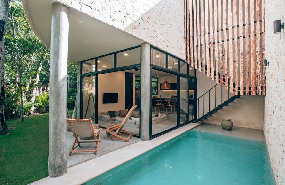Property building, Patio, Garden, Garden view, Pool view, Swimming pool, Swimming pool