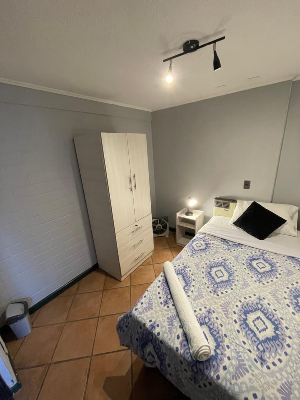Bed, Photo of the whole room, Bedroom, towels, wardrobe