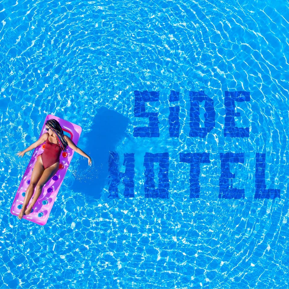 Day, People, Property logo or sign, Text overlay, Pool view, Swimming pool, Swimming pool, sunbed