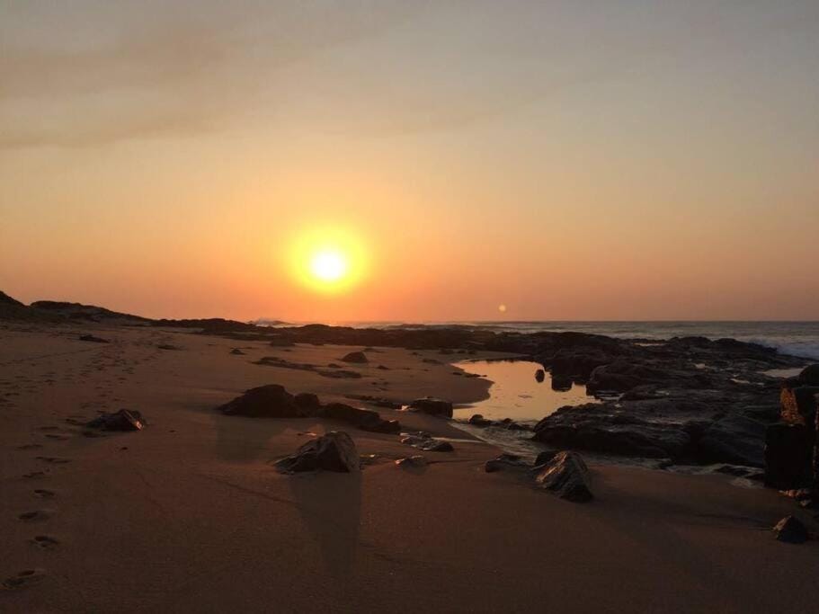 Natural landscape, Beach, Sunrise