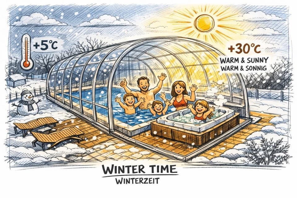 Winter, Swimming pool
