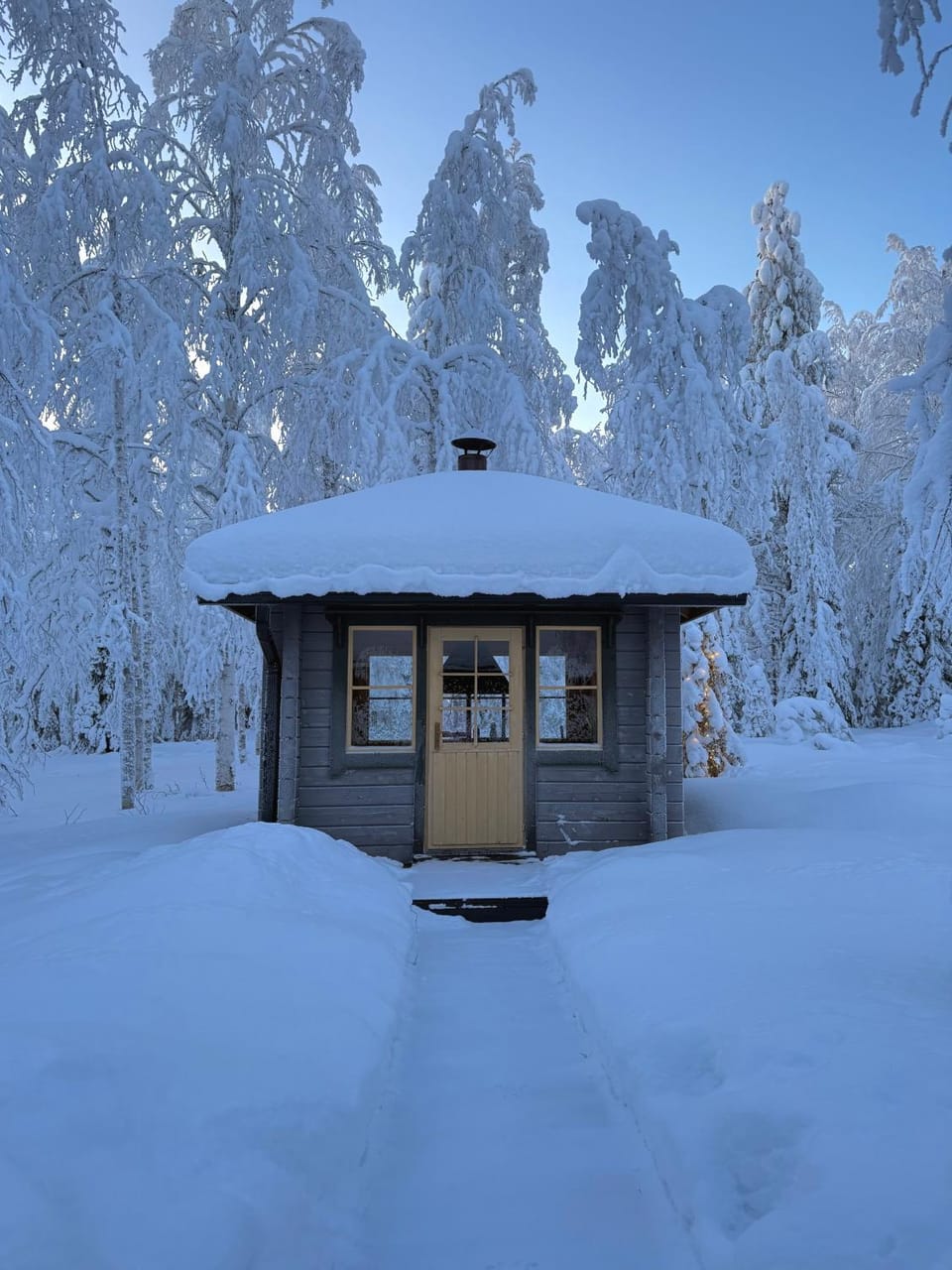 Pusikko - Cozy Lake Villa - Ice Swimming - Sauna - Fireplace - Barbeque Shed Chalet in Lapland