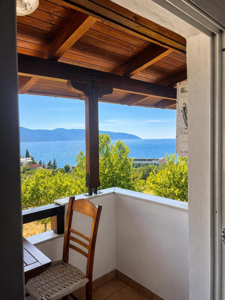 Day, Natural landscape, View (from property/room), Balcony/Terrace, Dining area, Sea view