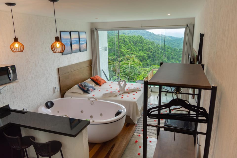 Bed, Natural landscape, Bedroom