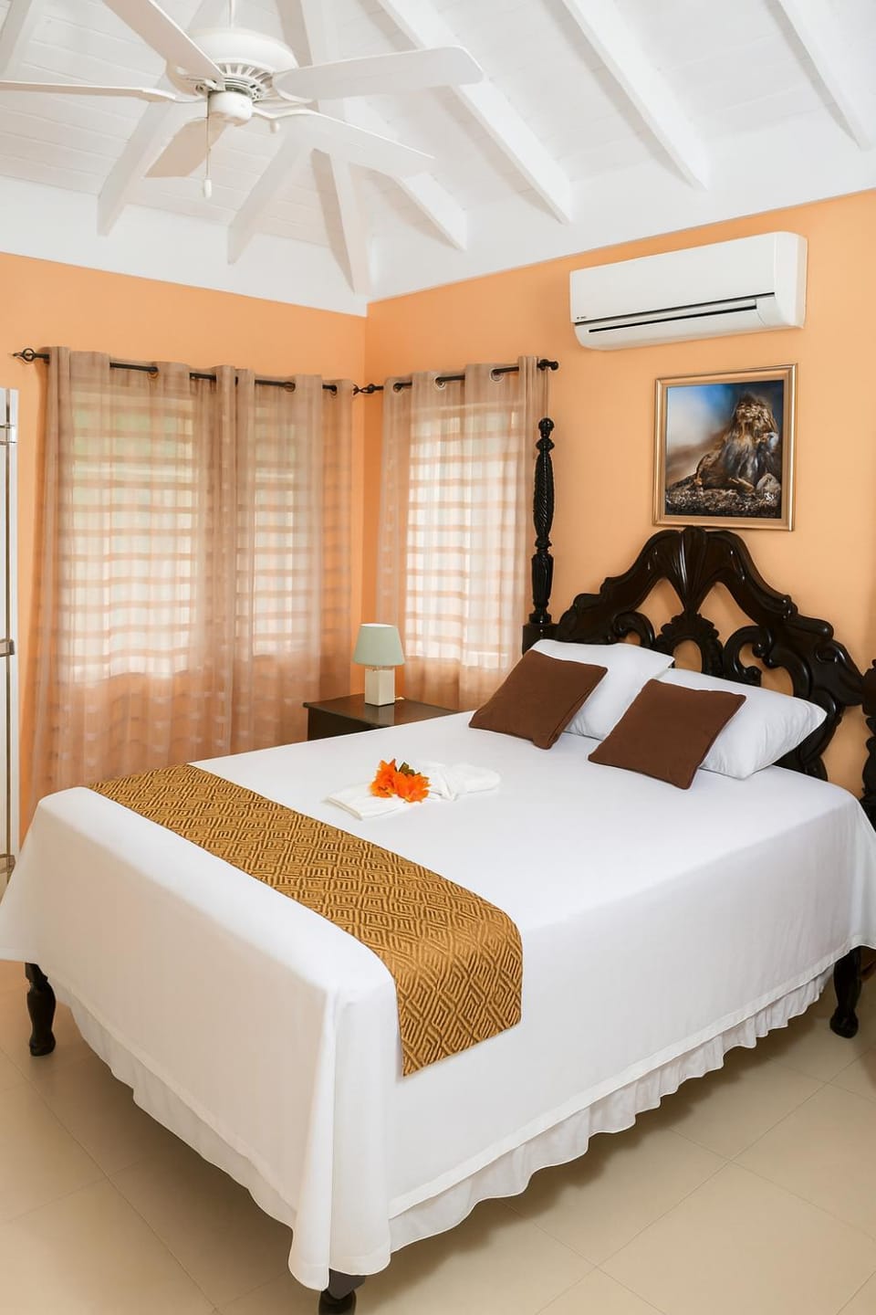 Bed, TV and multimedia, Photo of the whole room, Bedroom, air conditioner