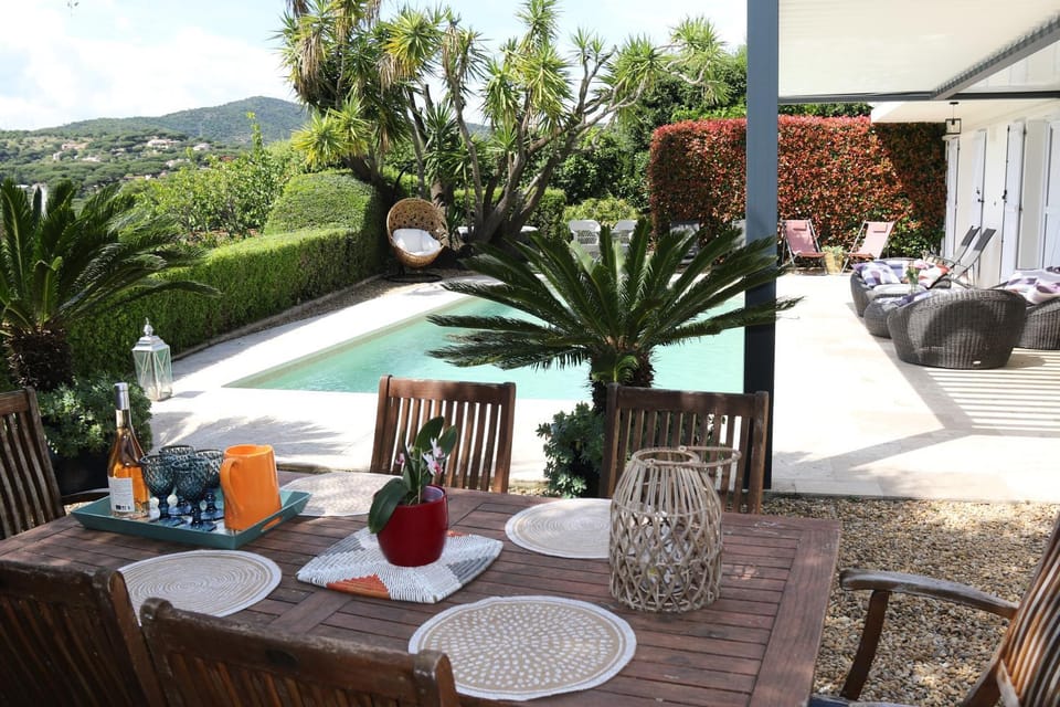 Rez de Villa, vue magnifique, piscine chauffée privée, spa villa Les Feuillantines Villa in Sainte-Maxime