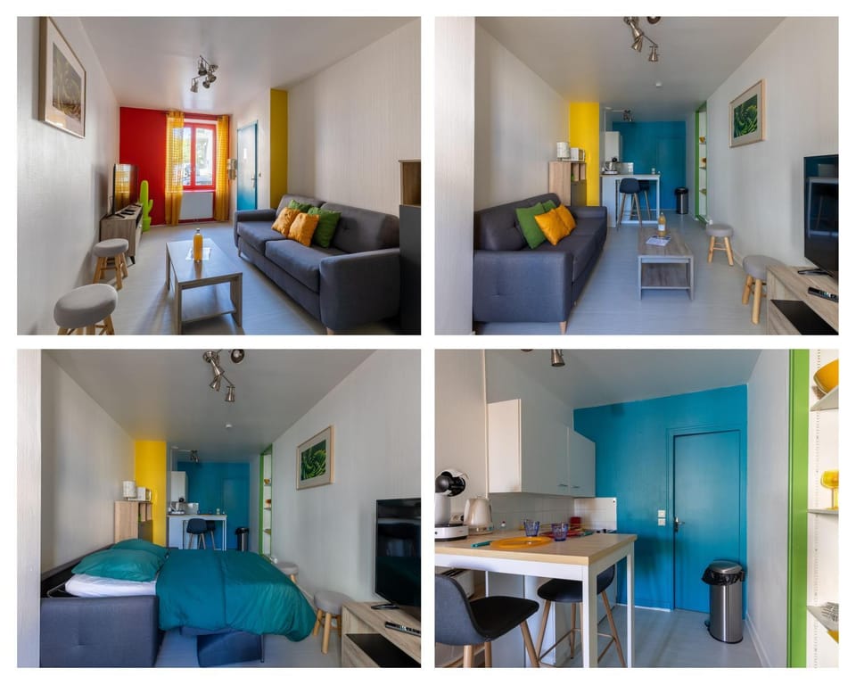 L'appart K-OULEUR- Wifi Fibre-Checkin auto- 2 pers Apartment in Le Mans