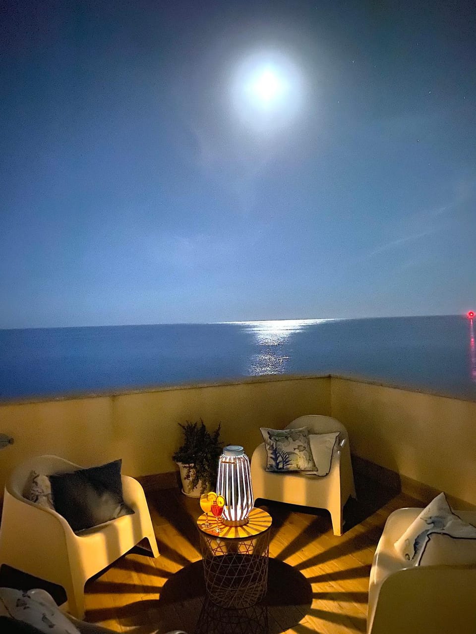 Natural landscape, Summer, View (from property/room), Balcony/Terrace, Beach, Sea view, Dinner, Sunset