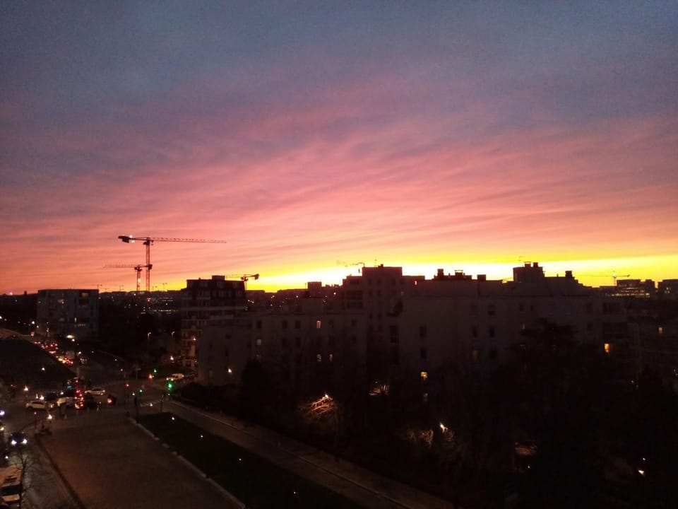 City view, Sunset