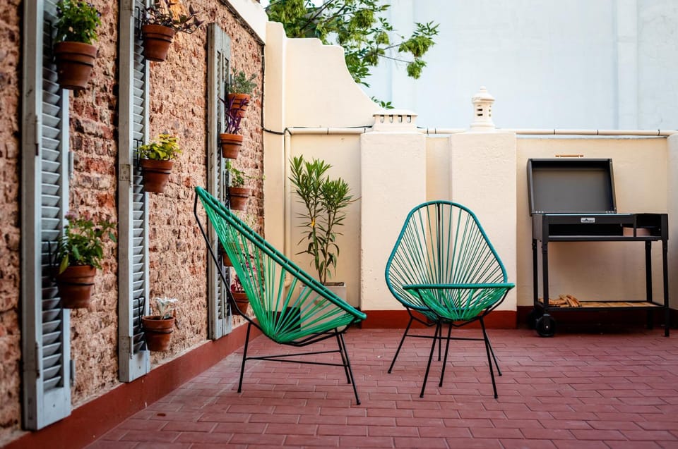 BBQ facilities, Balcony/Terrace, sunbed