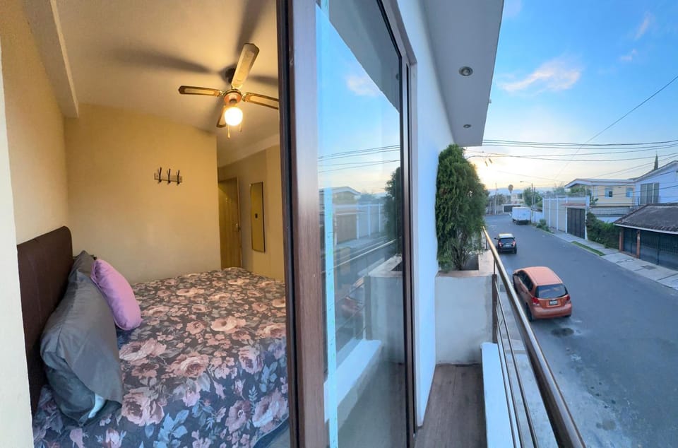 Day, View (from property/room), Balcony/Terrace, Photo of the whole room, Street view, Sunset, Parking