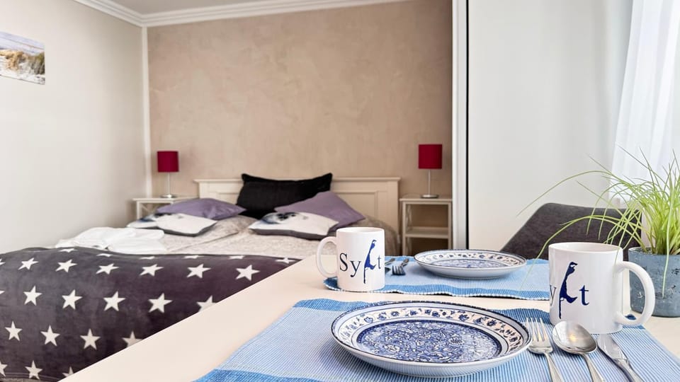 10-105, sehr Strandnah, im Herzen Westerlands, Westbalkon, 1 Zi Apartment in Westerland