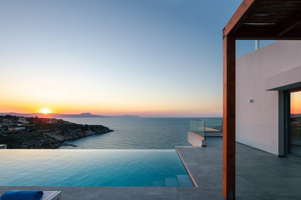 Pool view, Sea view, Sunset