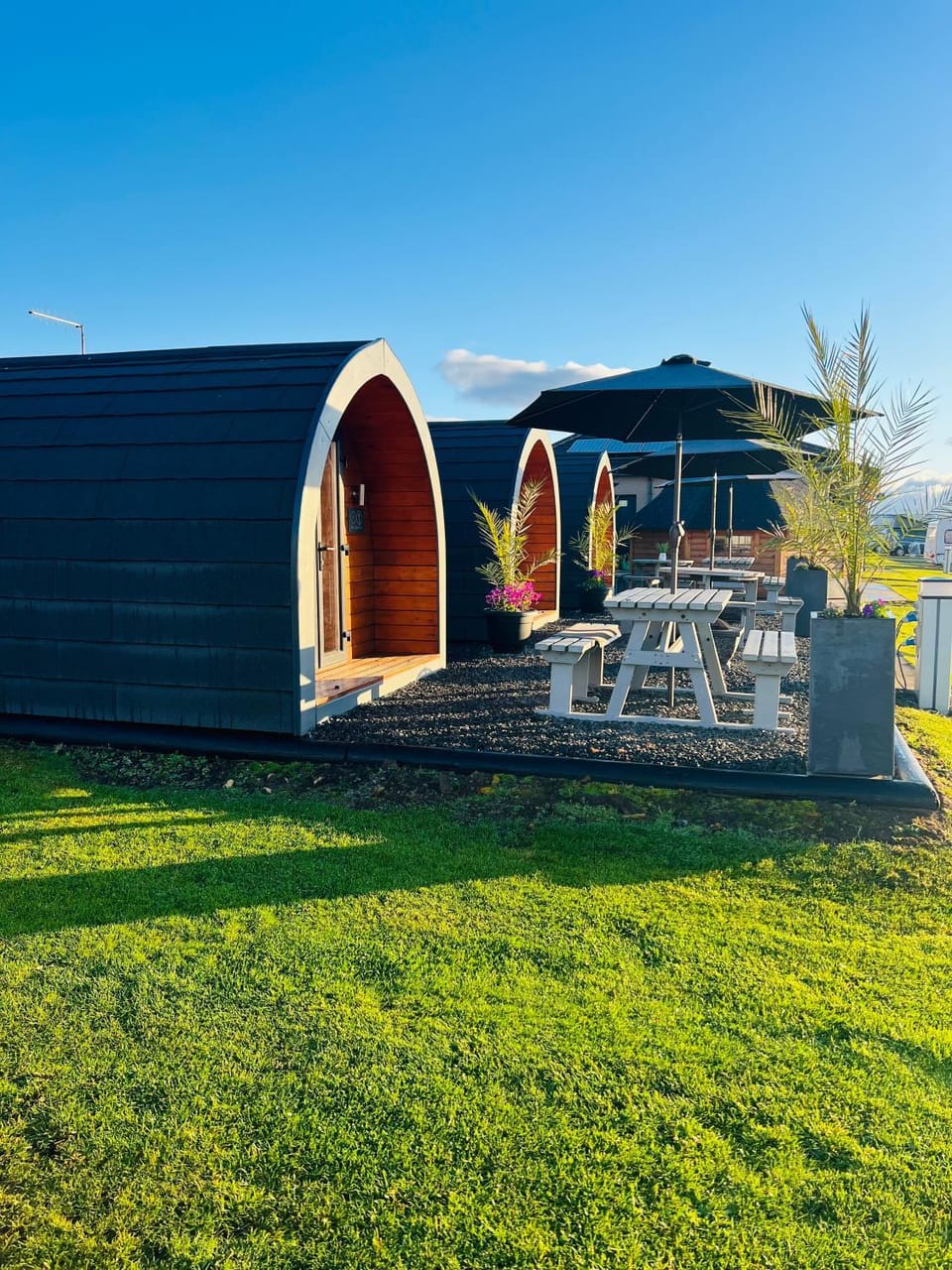 Marina Bay Pods Campground/ 
RV Resort in Scotland
