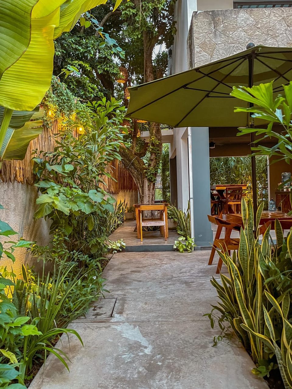 Property building, Patio, Communal kitchen, Garden view