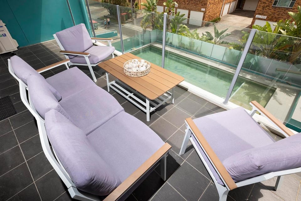 Patio, Pool view