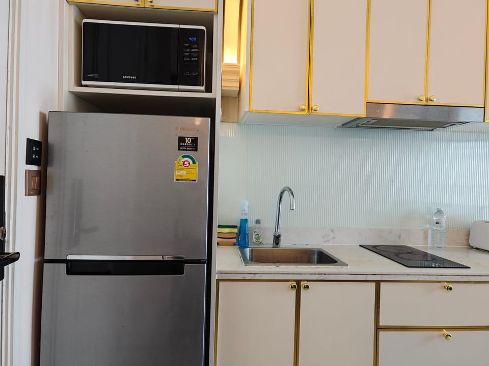 microwave, stove