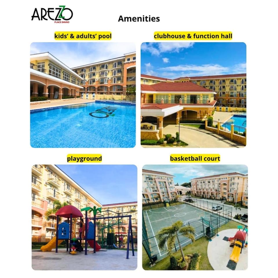 Arezzo Place Affordable 2BR Condo With Pool, Fast Wifi & Unli Netflix And Hot Shower - Near Davao Airport, Samal Barge, and SM Lanang Apartment in Davao City