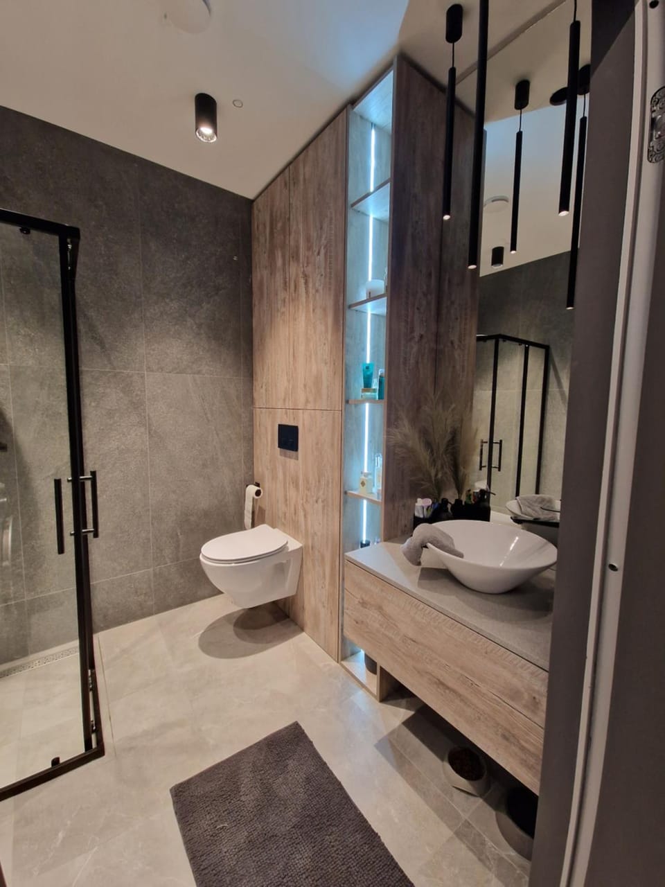 Shower, Toilet, Bathroom, towels