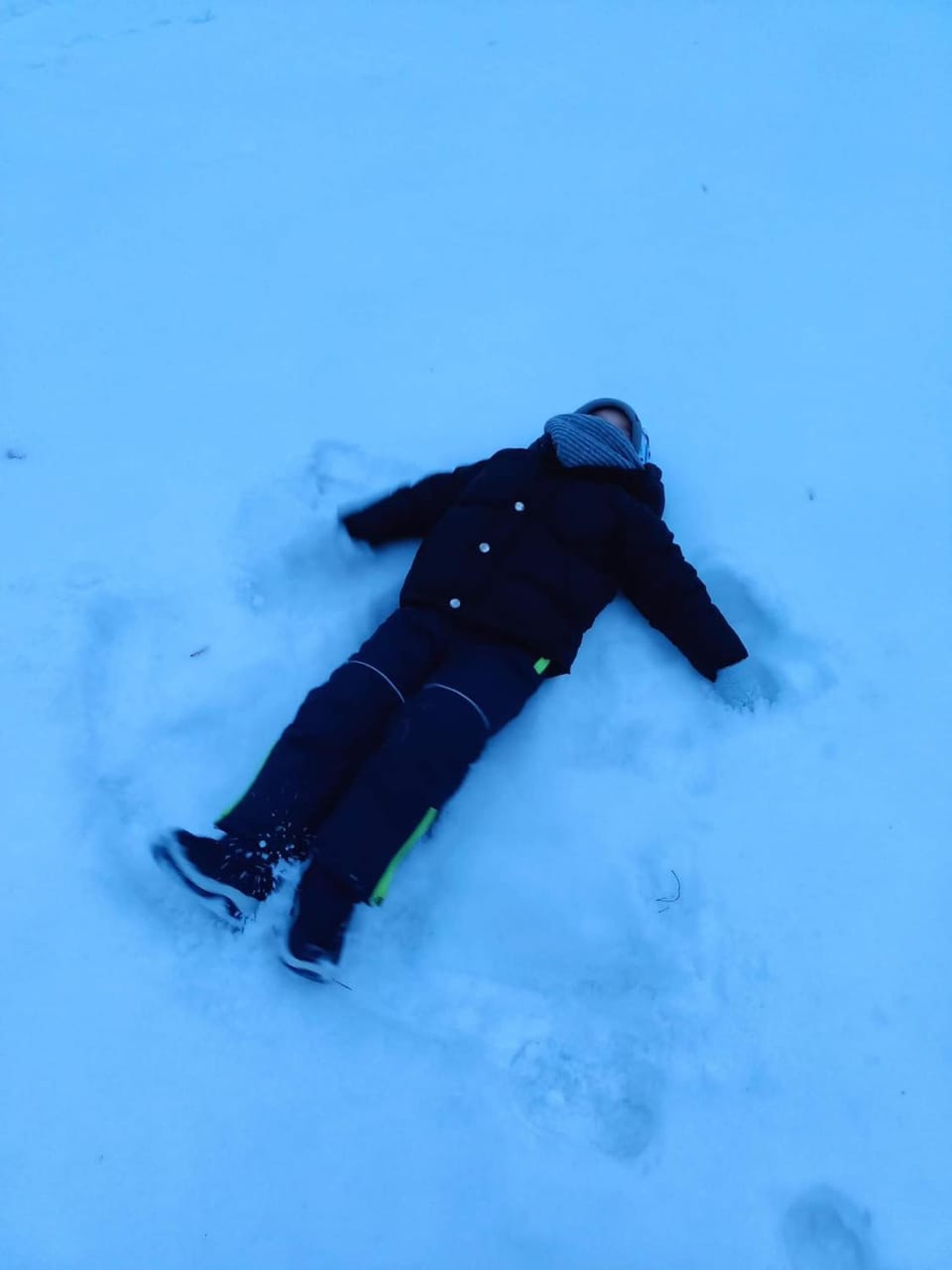 Winter, children, children