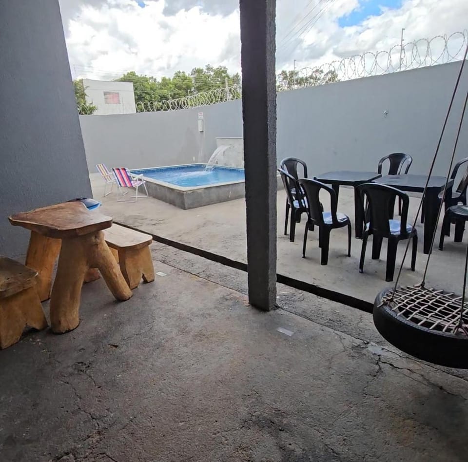 Patio, BBQ facilities, Swimming pool