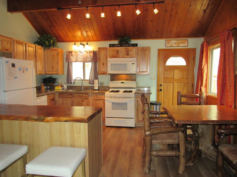 Kitchen or kitchenette, Dining area, dishwasher, oven, stove, toaster