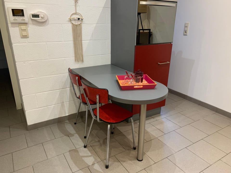 Dining area, hair dresser
