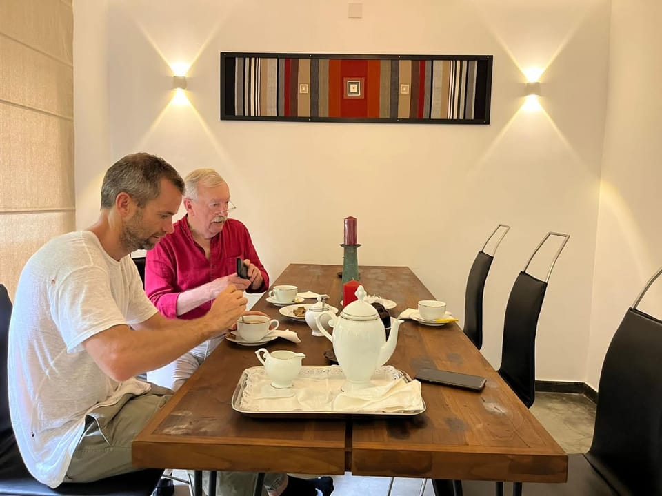 Dining area, group of guests