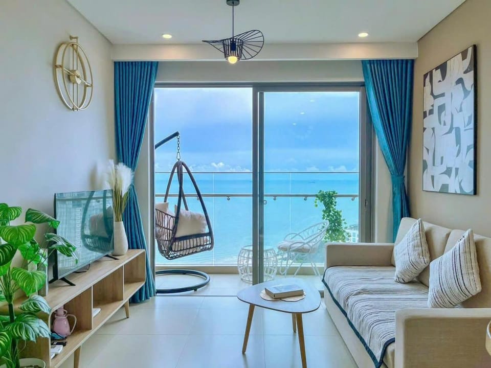 Natural landscape, Living room, Seating area, Sea view