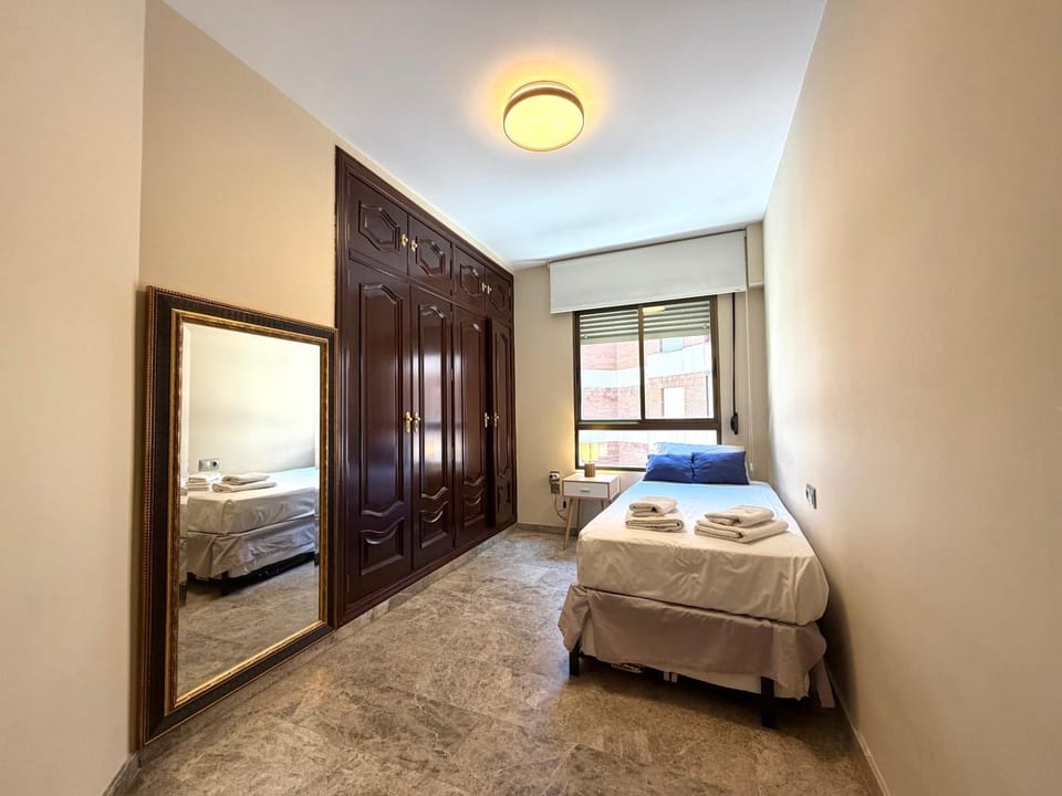 Bed, Photo of the whole room, Bedroom, towels, wardrobe