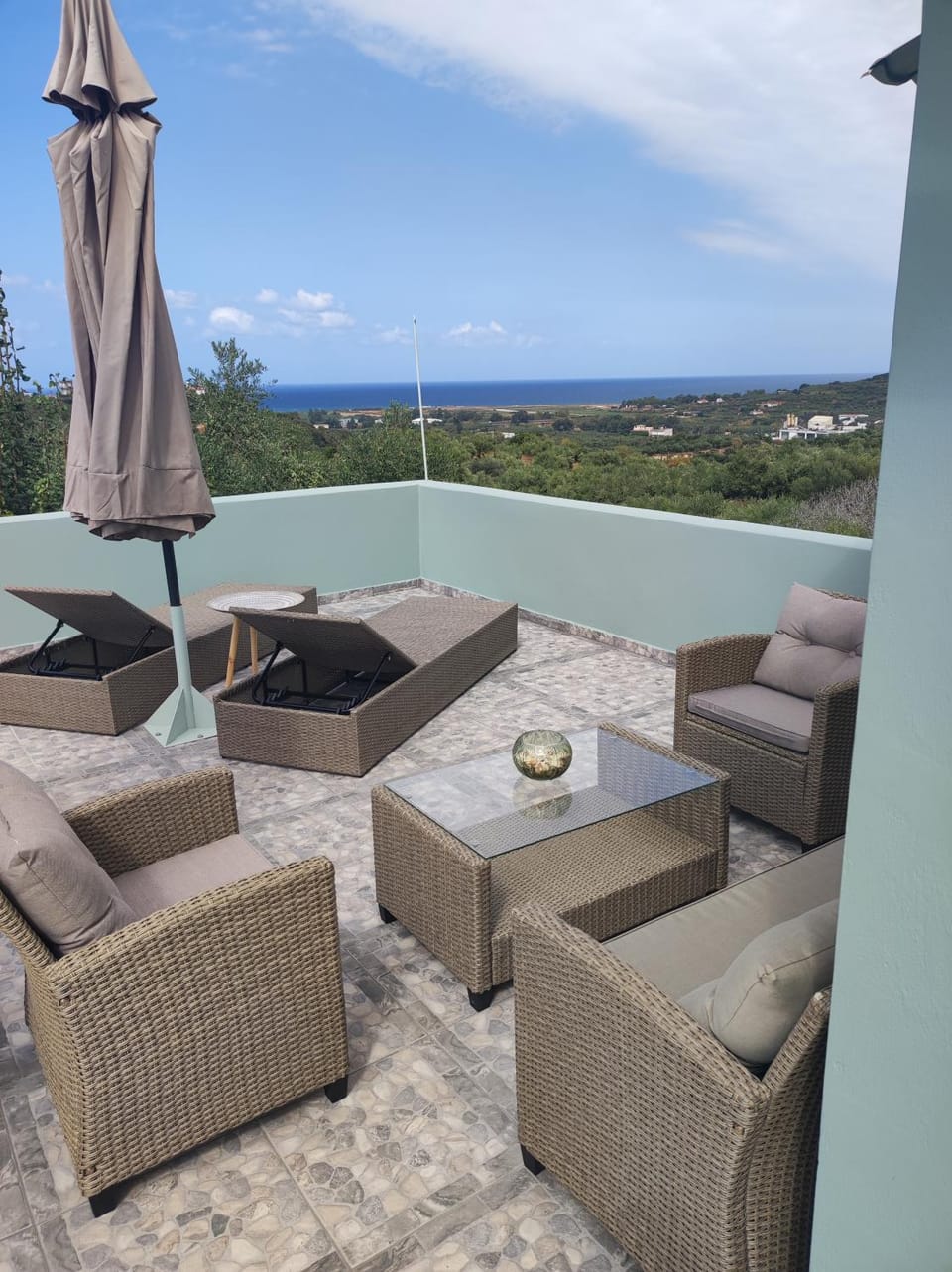 Natural landscape, View (from property/room), Balcony/Terrace, Sea view