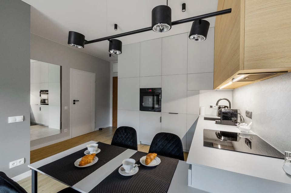 Kitchen or kitchenette, Living room, Dining area